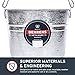 Behrens Hot-Dipped Galvanized Steel Utility Pail 10-Quart