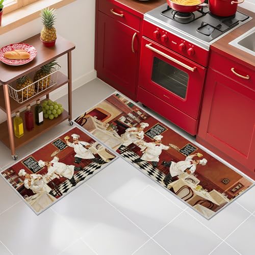 Romart 2 Pcs Italian Chef Kitchen Rugs Set by Romart - Used condition - Image 6