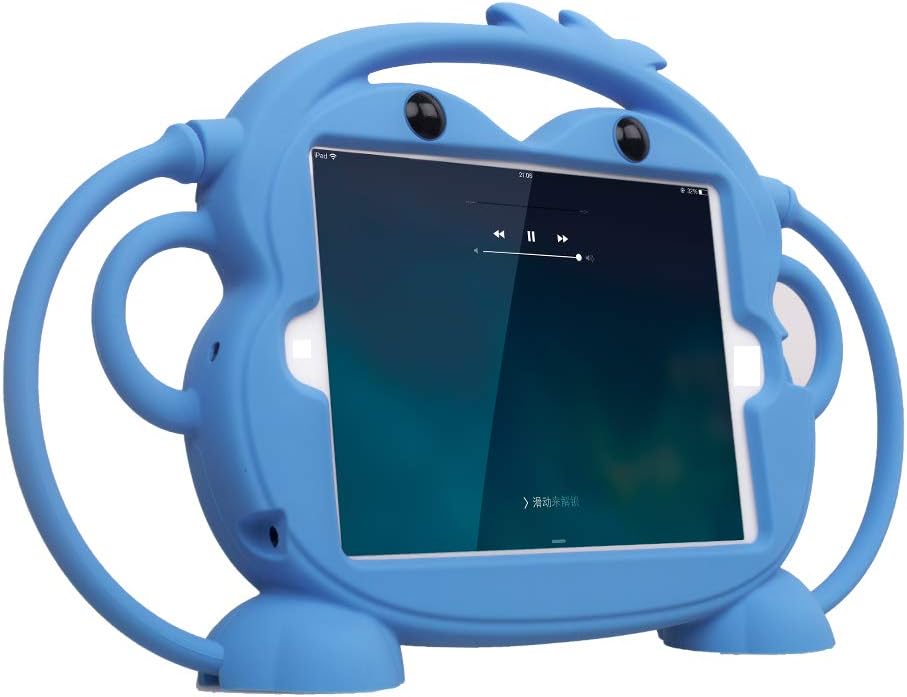 Kids Monkey Case for iPad Mini 5/4/3/2/1 Shockproof Silicone Handle Case Fit Car