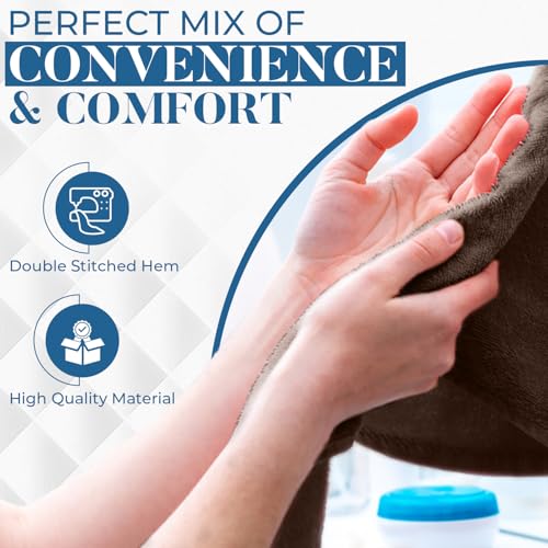 Image of DAN RIVER 6-Pack Premium Hand Towels (16x28 Inches) - 100% Cotton, Ultra Soft, Lightweight, Highly Absorbent Towels for Bathroom, Spa, Gym, Salon, Hotel, and Travel - Brown