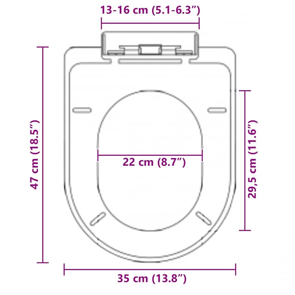 Asiento de inodoro con cierre suave y liberación rápida, de polipropileno duradero, universal, ovalado, con función de cierre suave, para baño, baño de invitados y sanitarios