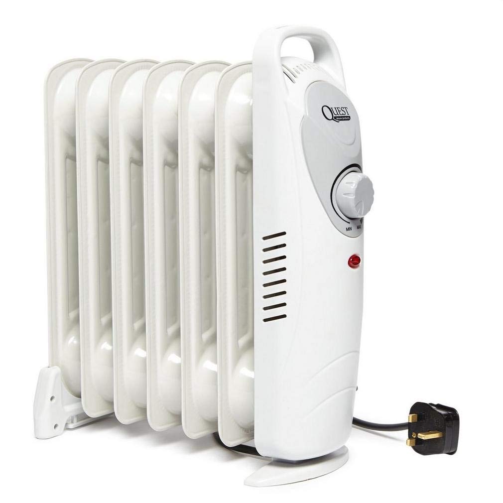 Quest Oil Filled Radiator, White, One Size : Amazon.co.uk: Home u0026 Kitchen