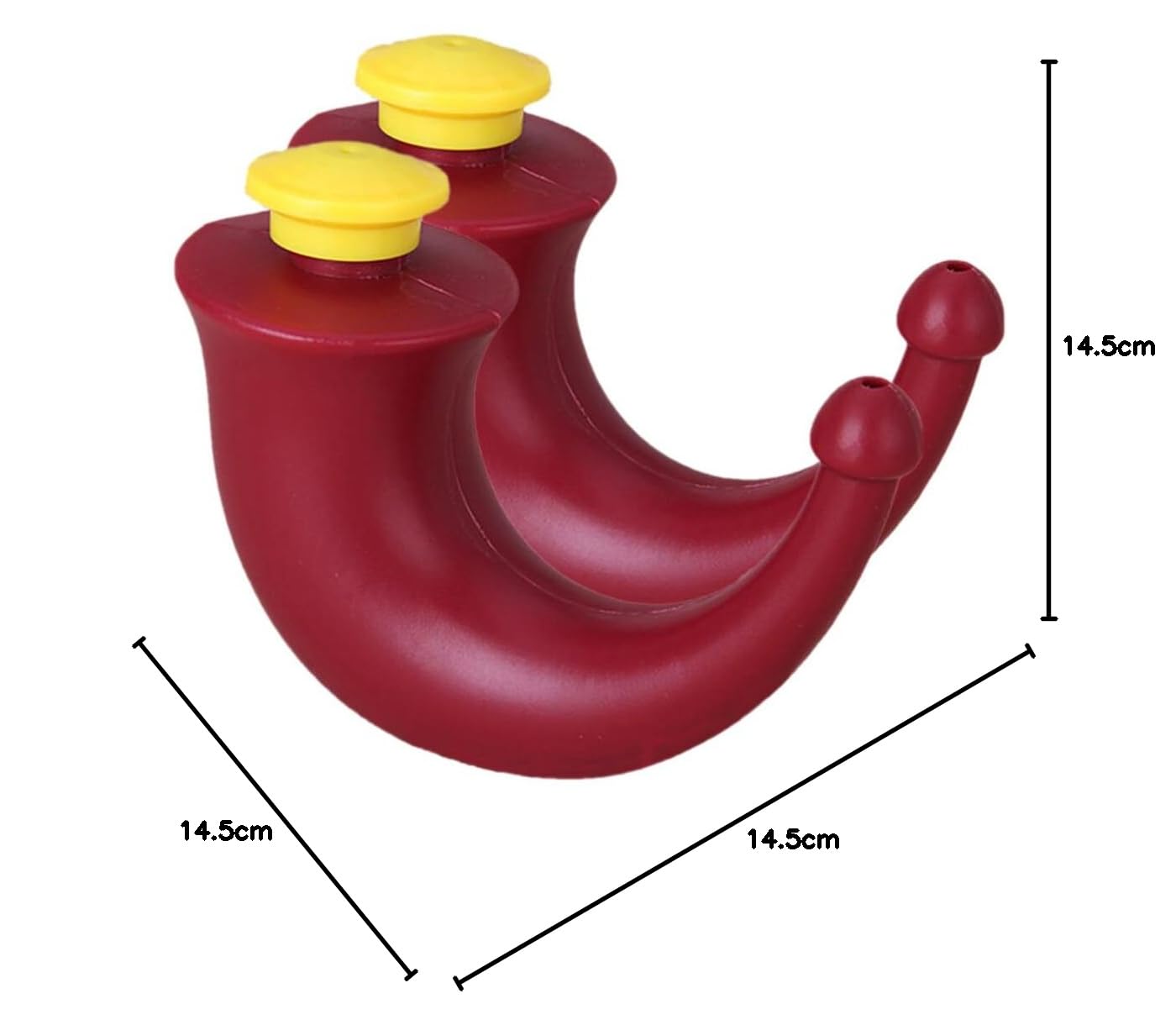 Healvian 2 Pièces Neti Pot De Rinçage Sinus Nettoyant Pour Lavage Du Nez Système D'irrigation Nasale Corne De Yoga Neti Pot Soulagement De La Congestion Système De Rinçage Nasal