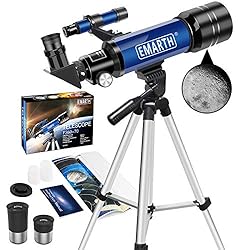 Telescope, 70MM Aperture Kids Telescope with 2 Eyepieces, 360MM Refractor Portable Telescope for Kids with Tripod…