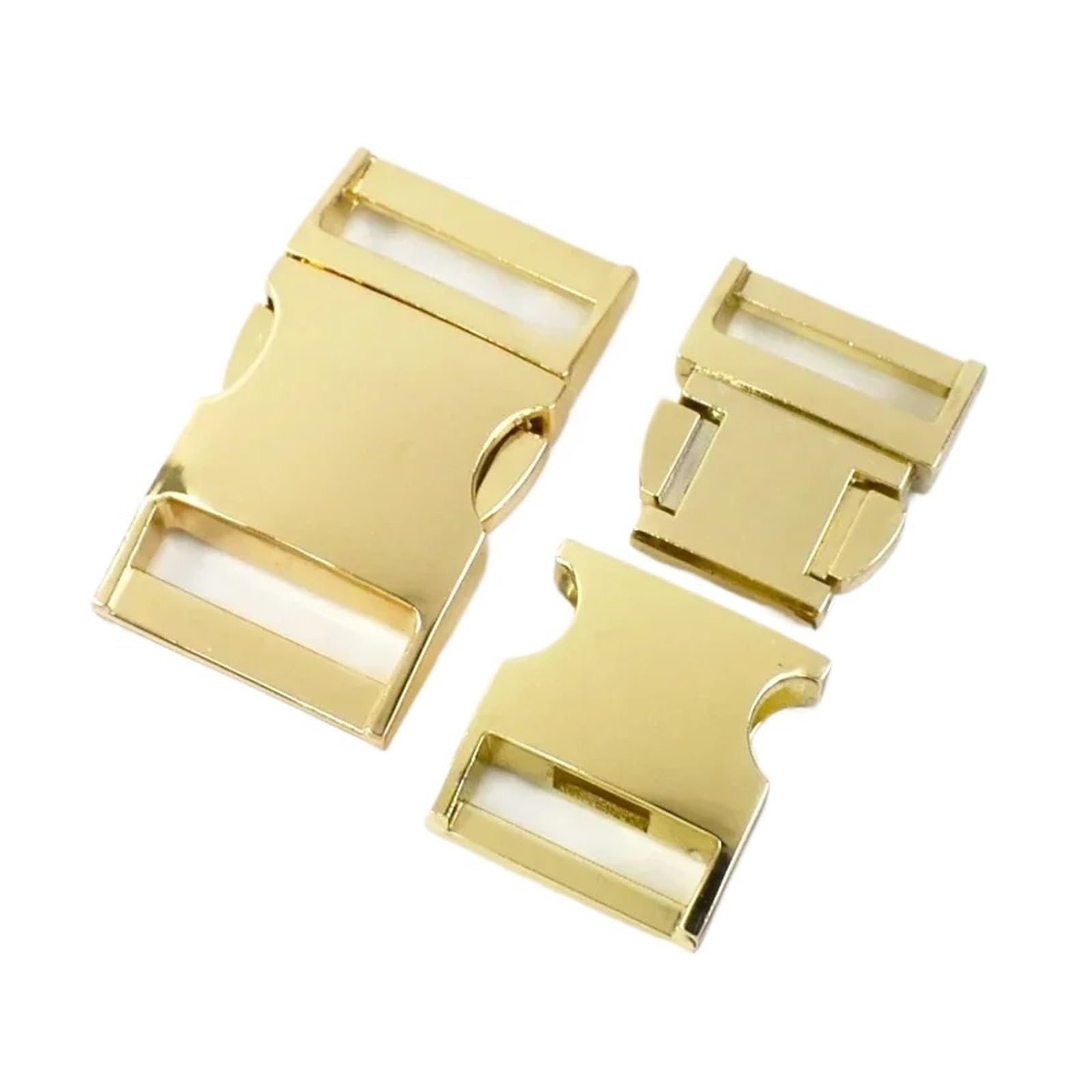 Generico 2/4/10 pz 10/15/20/25mm fibbie a sgancio in metallo borsa tracolla rapida regolazione laterale chiusura zaino tessitura clip accessori hardware fai da te