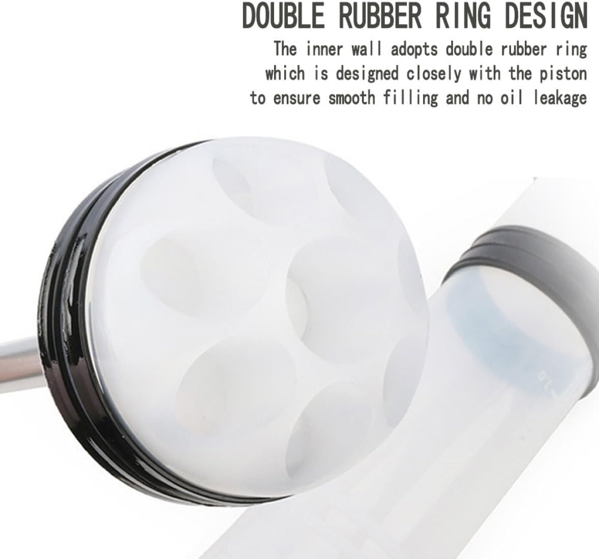 Oil Syringe Liquid Extractor Automobile Fuel Transfer 1500ml Large Capacity for Brake Fluid Engine Cooolant Big tubing syringe, White