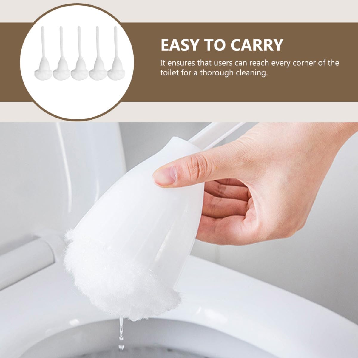 Luxshiny 5 Piezas Cepillo de Baño Herramientas Limpieza Fregador Cepillo de Baño y Bañera Limpiadores Domésticos