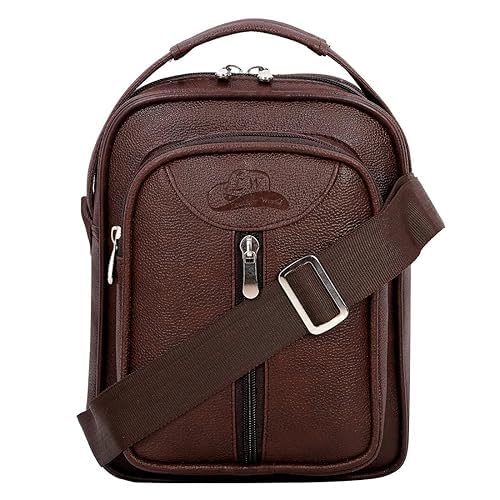 leather world Side Bag - Travel Bag - Office Business Bag - Cross Body Bag - Messenger Bag - Sling Bag for Men and Women Adjustable Strap.-picture-6