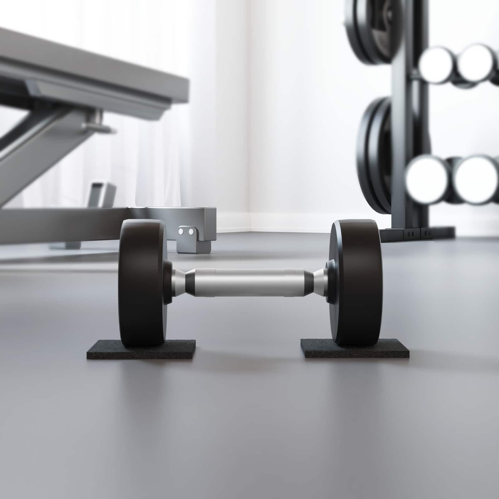 Gomma nera per attrezzature sportive, protezione pavimento o moquette, ufficio, soggiorno -H