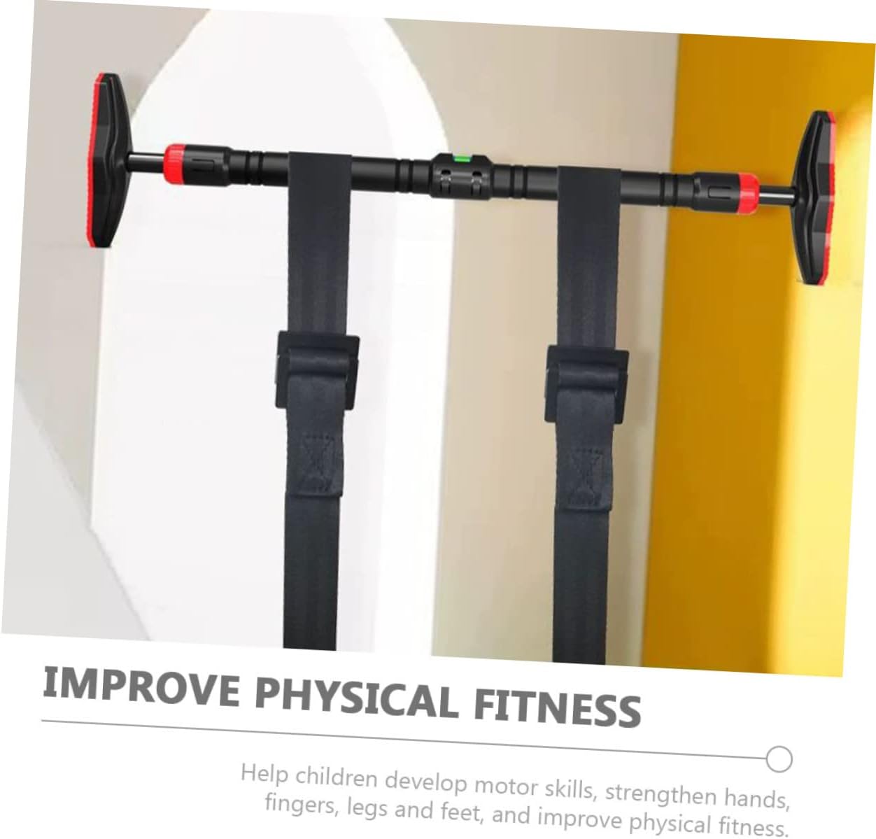 1 Set Children's Gymnastic Rings Swing Gymnastic bar Rings Climbing Gymnastic Rings Kids Gym Equipment Adjustable Gymnastics Rings Hanging Ring Fitness Steel Buckle Delicate
