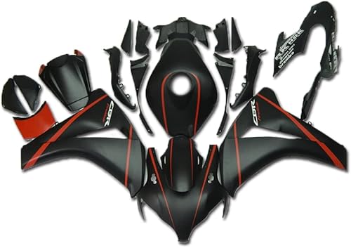 Nuevo negro mate rojo carenado apto para Honda 2008 2009 2010 2011 CBR1000RR CBR 1000RR inyección ABS plásticos posventa carrocería kit 08 09 10 11