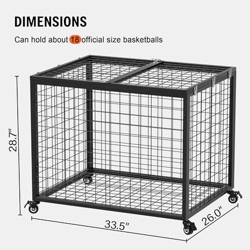 Ball-Cart-Garage-Sports-Equipment-Organizer-with-Lockable-Lid-Basketball-Storage-Bin-for-Indoor-Outdoor-Rolling-Exercise-Ball-Cart-Holder-for-Gym-School-Club