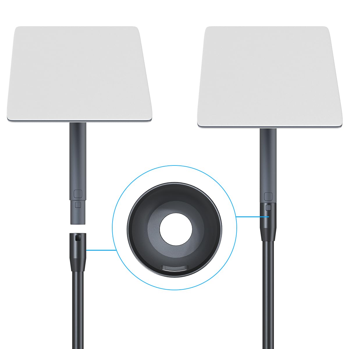 Starlink Pole Mount Starlink GEN 2 Flagpole Mounting Kit with RV Ladder Mount, RV Flag Pole kit Adapter Mounting Kit