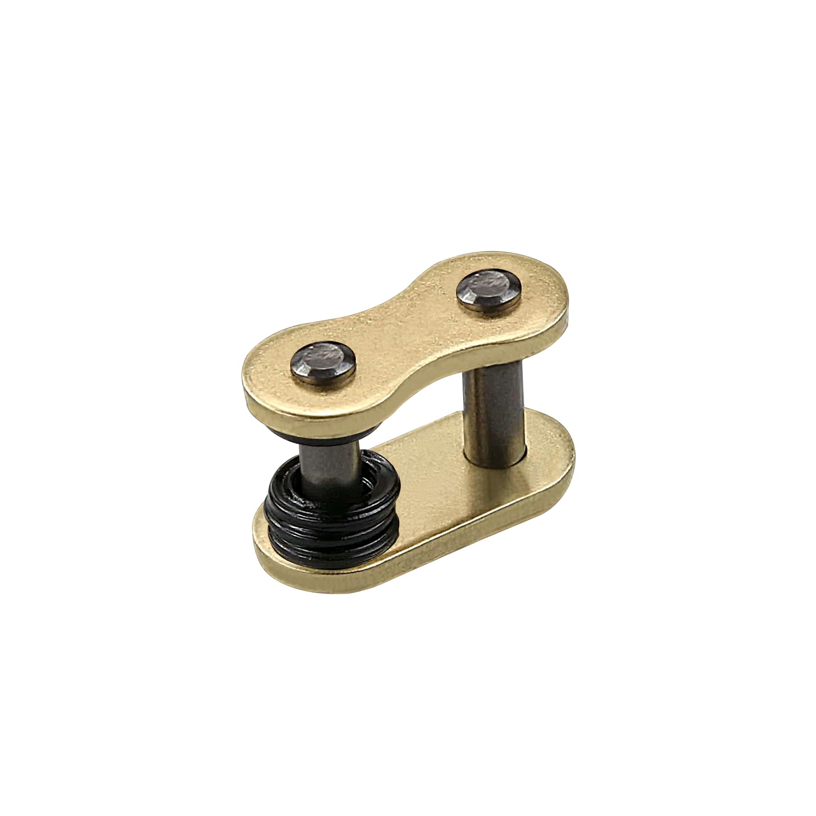 Catena 525 X-Ring per moto, 120 maglie con collegamento Master Link 525H, ad alte prestazioni, resistente, catena di trasmissione in oro per moto, bici, go-kart, mini bici da trail