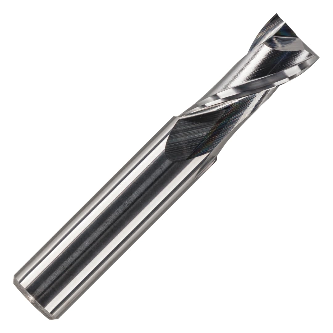 Rennie Tools - 8mm Shank Solid Carbide 2 Flute Up Cut Router Bit 8mm Cutting Diameter x 22mm Flute. CNC Router Cutter / Spiral Flute Cutter End Mill For Routing Soft Wood Hard Wood MDF PVC Plywood Etc โ image 1