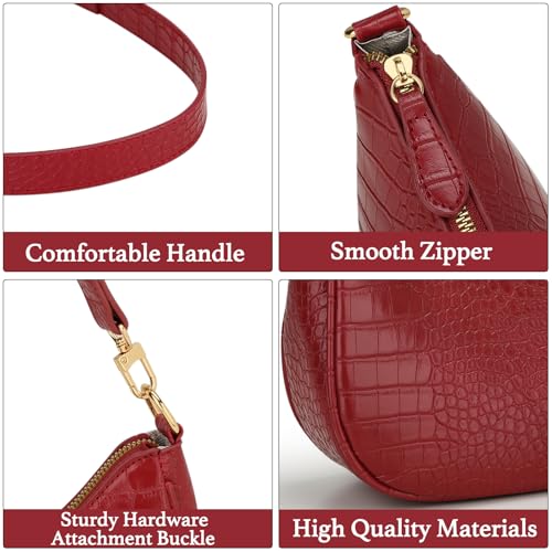 Image of KKXIU Shoulder Bag for Women Cute Hobo Purses and Handbags Retro Clutch Underarm Purse | Cute
