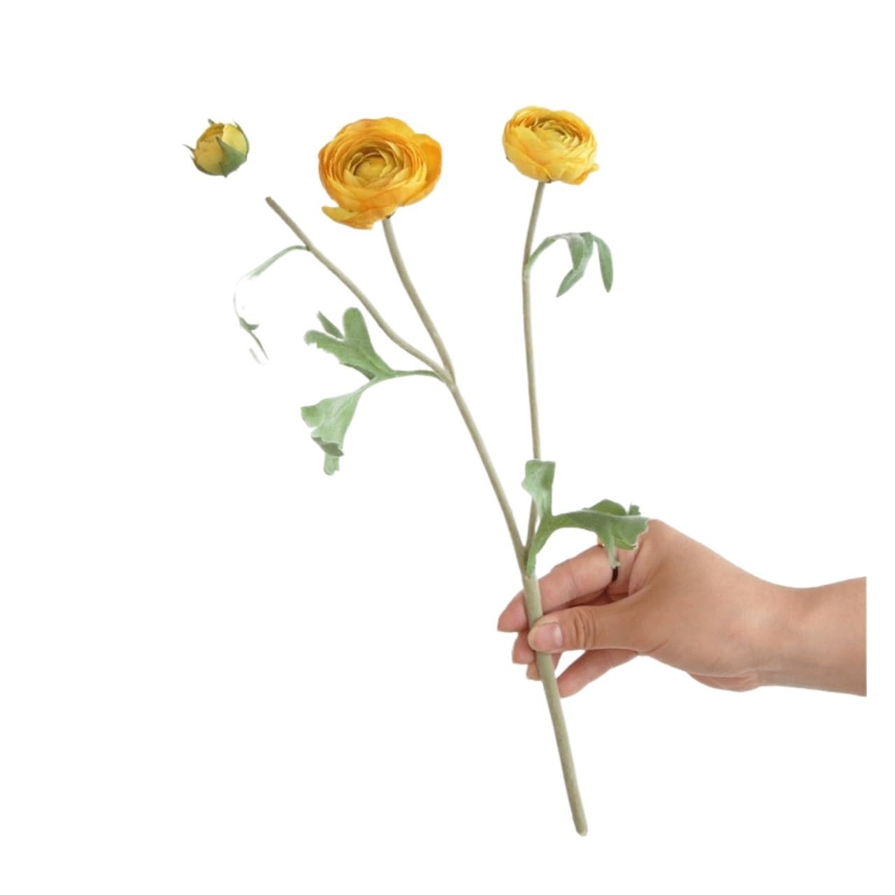 Fleurs de simulation à 3 têtes pour votre décoration de la maison et table de fête