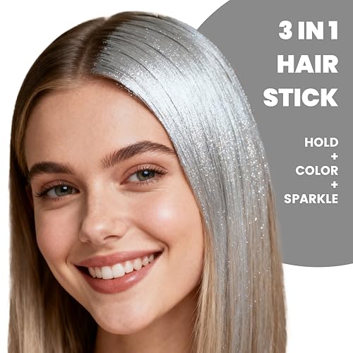 Bastón de Cera para Cabello con Brillo Plata 33g miniatura 2