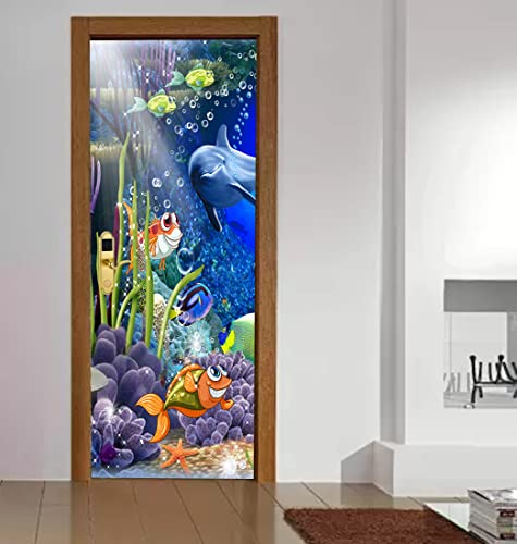 Image of Decorative Door Wallpaper Wall Poster for Home, Office, Kitchen, Living Room, Bedroom Doors etc(Size-30x78 inch) 10 (Design 02)