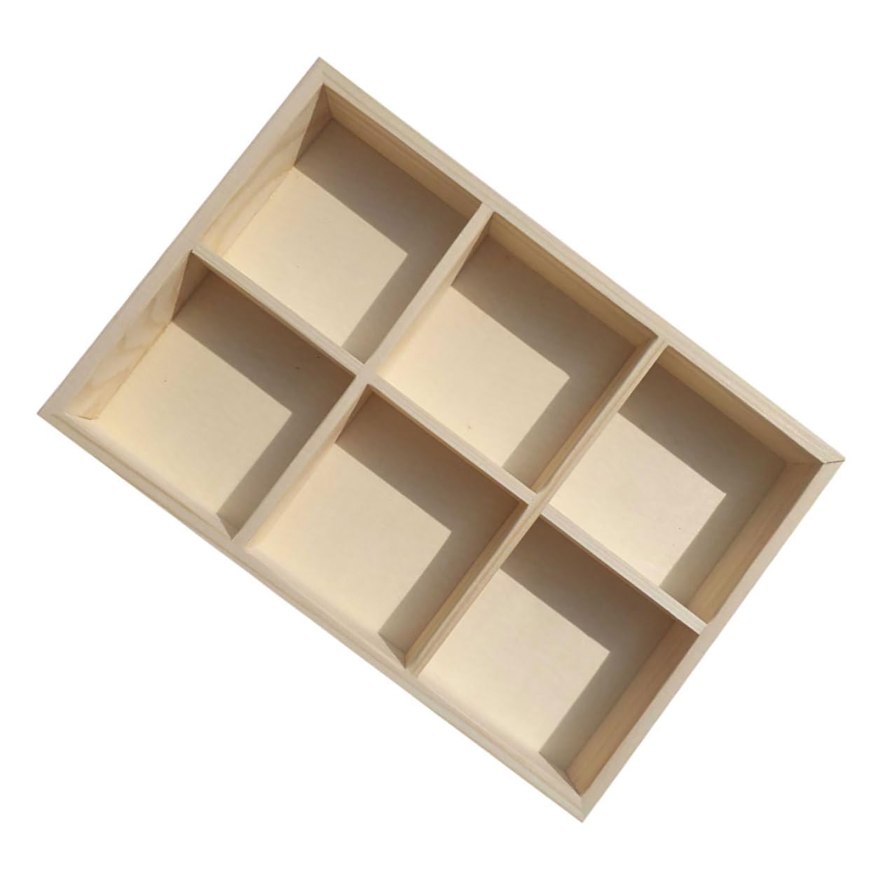 BUGUUYO caja de almacenamiento de madera de pigmentos de acuarela caja de herramientas vestidor cajas almacenaje caja almacenaje caja del compartimento de pigmentos