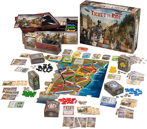 Image of Asmodee Ticket to Ride Legacy: Legends of The West Board Game - The Ultimate Train Adventure! Strategy Game, Family Game for Kids & Adults, Ages 10+, 2-5 Players, 20-90 Min Playtime