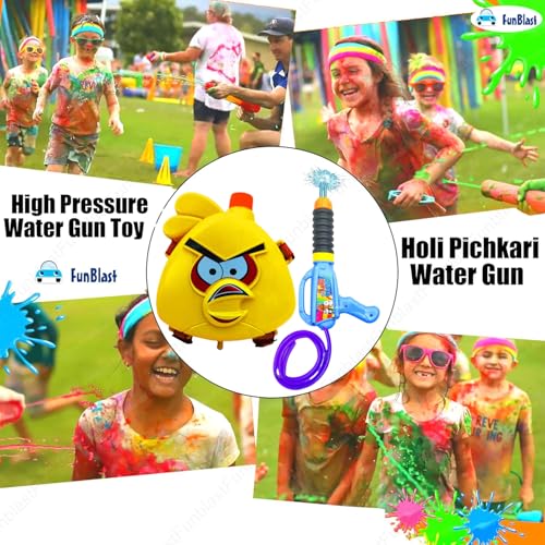Image of FunBlast Holi Pichkari High Pressure Water Gun Toy for Kids with Tank Water, Pichkari for Kids, Holi Gun, Tank Capacity - 1 L, Made in India Pichkari Toys, Best Gift