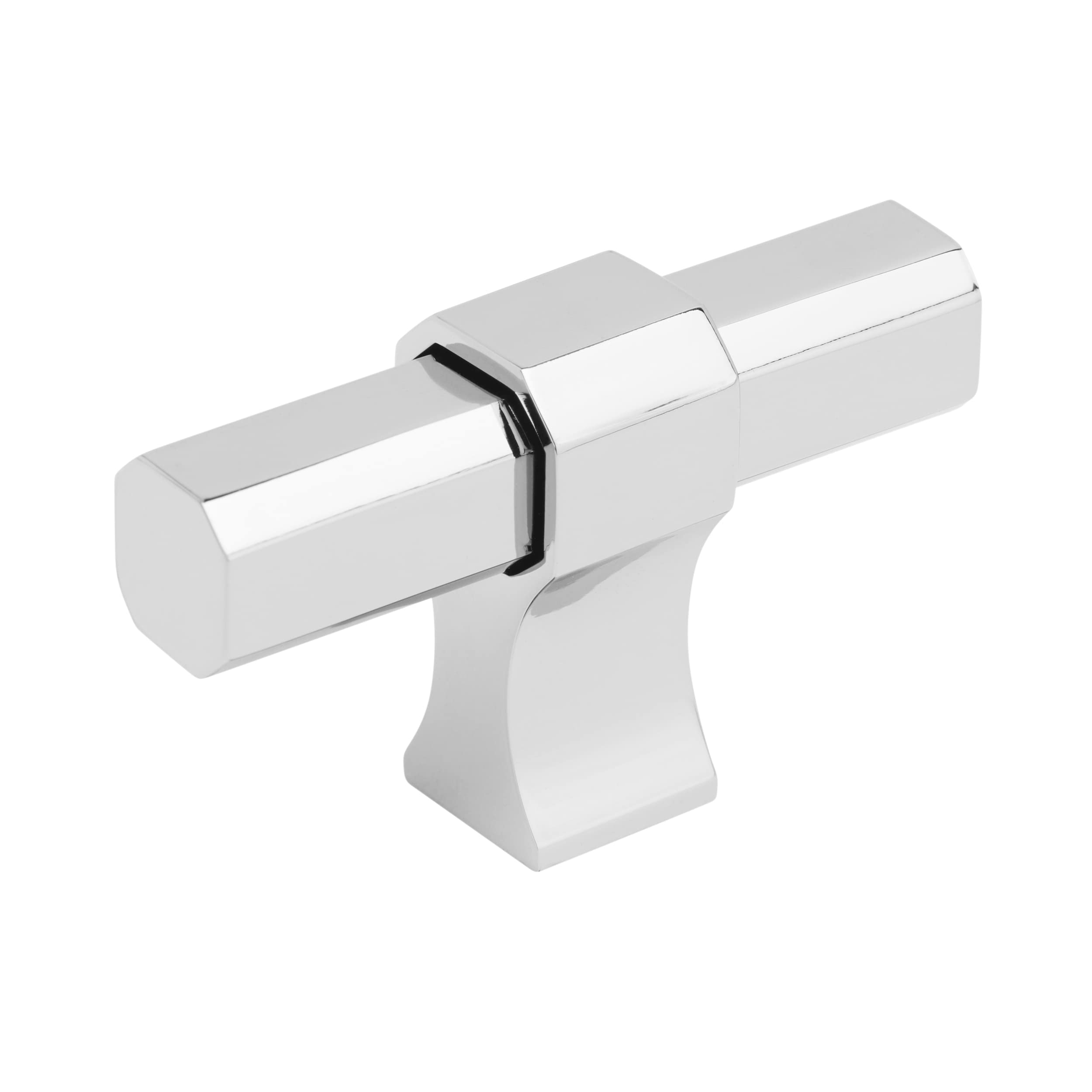 Amerock | Cabinet Knob | Polished Chrome | 2-3/8 inch (60 mm) Length | Remington | 1 Pack | Drawer Knob | Cabinet Hardware
