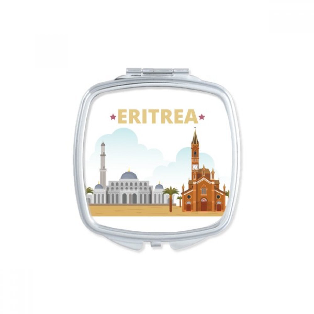 Château Eritrea miroir de poche mignon pour retouches maquillage en voyage
