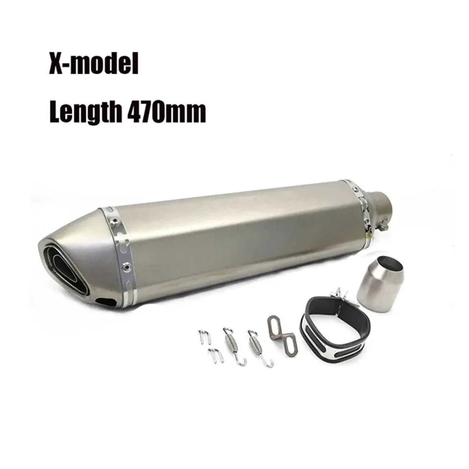 Scarico moto Silenziatore per tubo di scarico moto da 470 mm Silenziatore Escape Moto DB Killer(Type G)