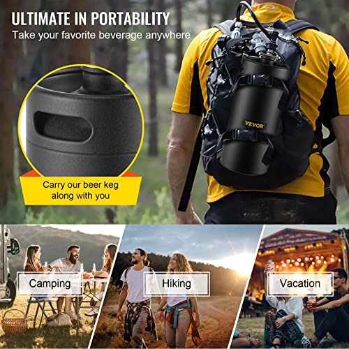 image for VEVOR Beer Growler Tap System, 122Oz Mini Keg, 3.6L Pressurized Beer G