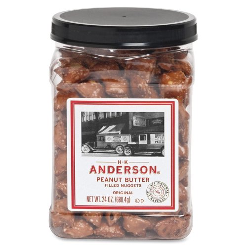 MJK3598 - Nugget Jar, Filled w/ Peanut Butter Pretzels, 24 oz. image 2