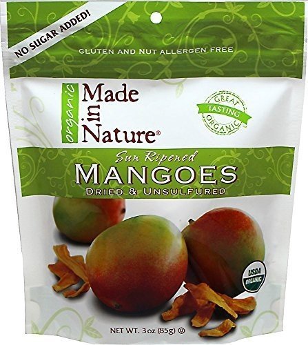 Made In Nature Organic Dried Mangos 3 Ounce