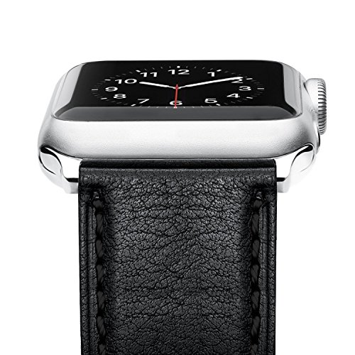 Benuo Leather Band for Apple Watch 44mm 42mm, [Vintage Series] Premium Genuine Leather Strap for Apple Watch Series 4/ 3/ 2/ 1/Edition/Sport, Classic Replacement with Secure Buckle