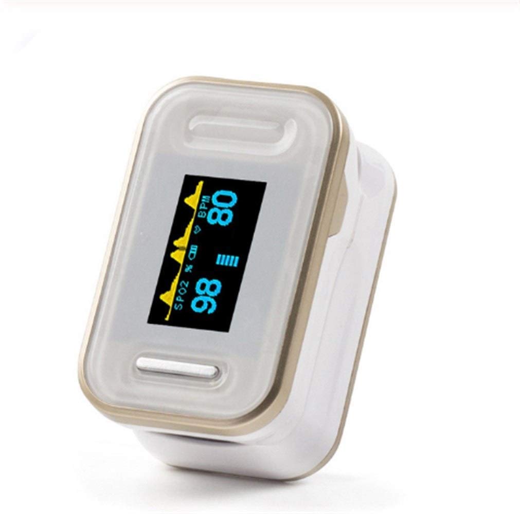 YHW Oxímetro de Pulso con Pantalla LED Dedo Pulso Monitor Oxímetro Multifuncional Oxímetro portátil para el hogar Apagado automático y Lectura rápida （Colores de Estilo Aleatorio ）