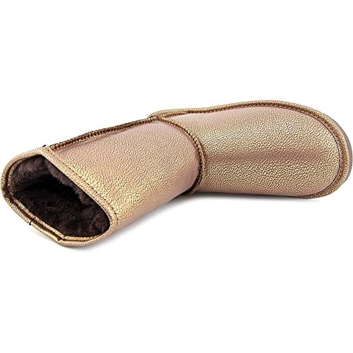 Bearpaw Women's Emma 8'' Pull On Fashion Boots,6 M, Chocolate/Bronze