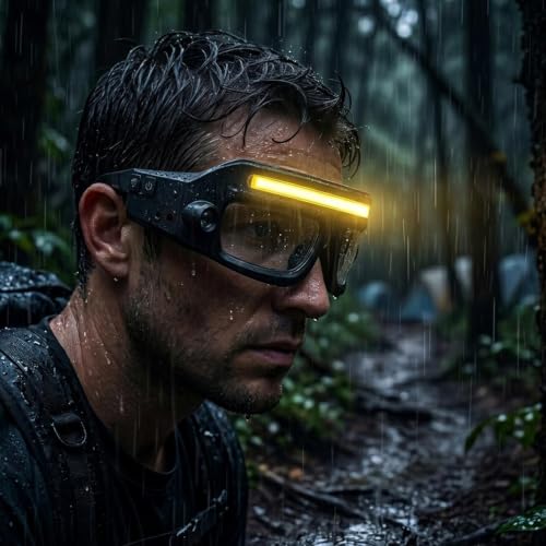 Lentes con luz LED para ciclismo y running con sensor inteligente integrado 3