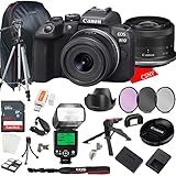 Canon EOS R10 Mirrorless Camera w/RF-S 18-45mm f/4.5-6.3 is STM Lens + 64GB Memory + Back Pack Case