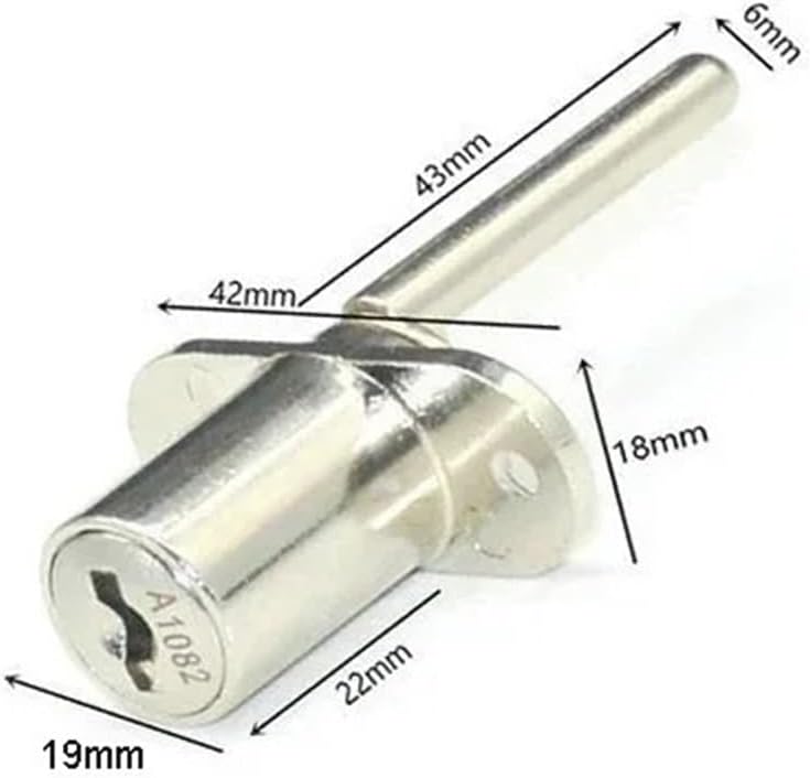 Cabinet Drawer Lock for Mailbox Tool Box File Cabinets with 2 Folding Keys DIY Furniture Hardware Rarelock H 1Pcs(56903 Pack of 1)