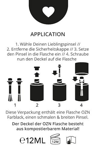 Veganer Nagellack OZN Rachel: Pflanzenbasierte Nagelfarbe