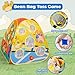 5-in-1 Kids Play Pop Up Tent with Bean Bag Toss Game Outdoor Toys, Tic Tac Toe, Dartboard,Soccer, Basketball, Carnival Outside Combo Set for Backyard Beach Lawn Party Fun, Birthday Gift for Boys Girls