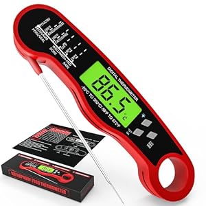 AWLKIM Digital Meat Thermometer Instant Read Food Probe for BBQ