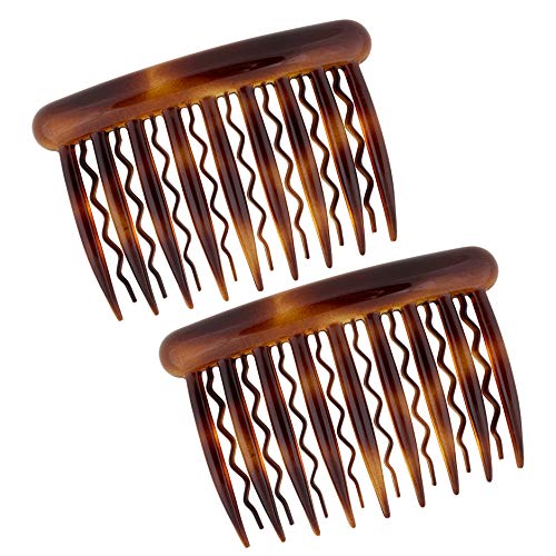 Charles J. Wahba - Side Combs for Thin Hair (Paired) - Made in France (Demi Blonde (Pair))
