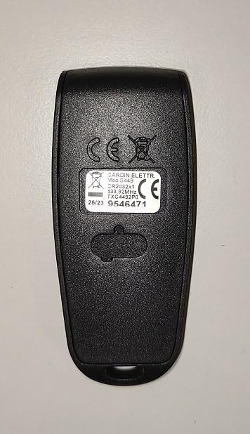 Télécommande Cardin S449 QZ2 433 MHz avec rolling code anti-piratage - 3