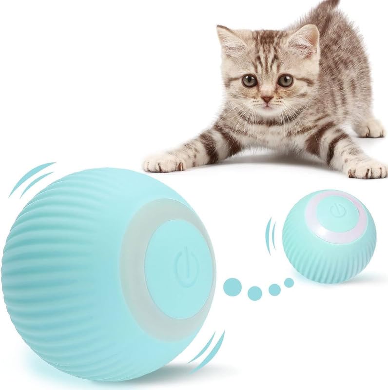NARAYANMUNI PET Toy| Interactive Cat Ball Toys, Automatic 360° Self-Rotating Rolling Ball with USB Rechargeable Moving, Lighting, Pet Exercise Kitten & Dog Playing Smart Cat Toy | Blue (B0D9D51K1J) Amazon Price History, Amazon Price Tracker