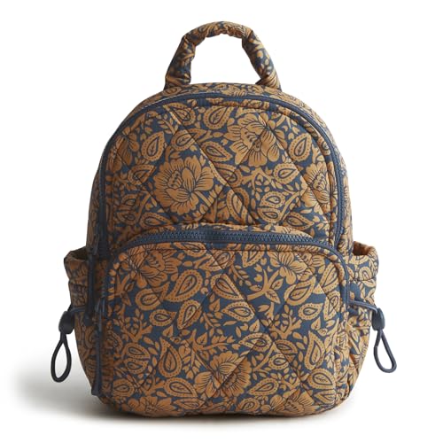 Vera Bradley Women's Featherweight Small Banbury Backpack, Lotus Montage Roasted Pecan, One Size2