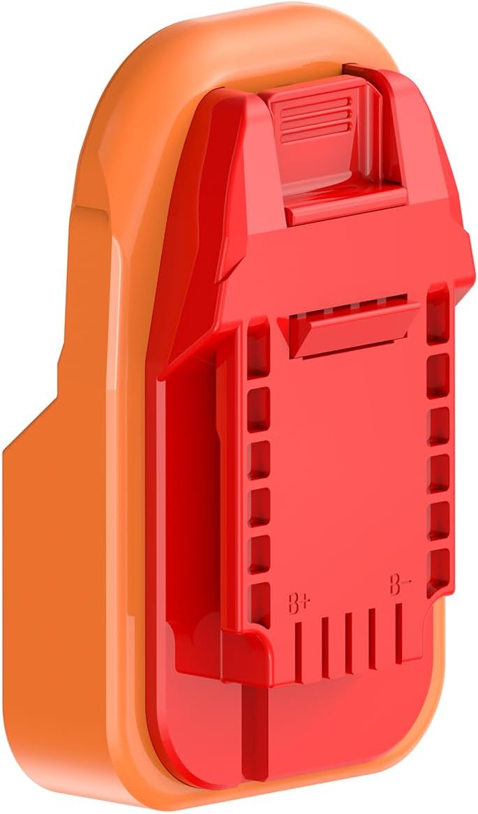 1x Adaptor Run Tools Fits for Ba uer 20v Tools Compatible with Ridgid 18v Slider Type Batteries - Adaptor Only