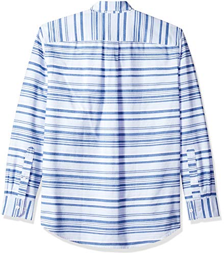 Amazon Essentials Men's Regular-Fit Long-Sleeve Stripe Oxford Shirt - Image 3