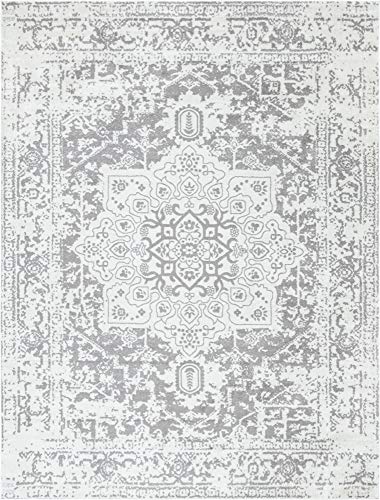 Rugs.com Arlington Collection Rug – 10' x 13' White Medium-Pile Rug Perfect for Living Rooms, Large Dining Rooms, Open Floorplans