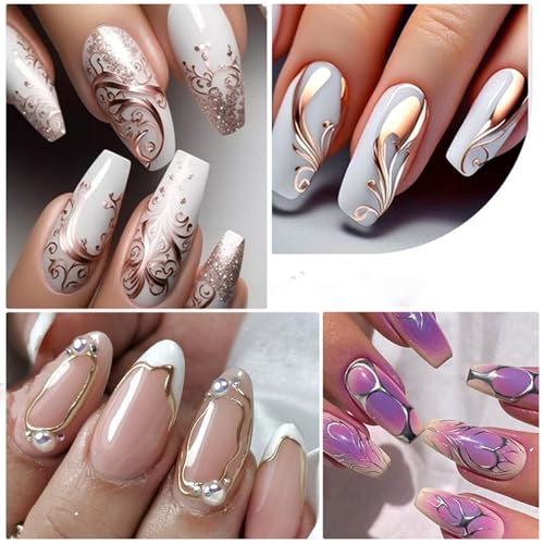 Esmalte para uñas con efecto espejo metálico color plata miniatura 6