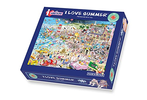 Mike Jupp Jigsaw Puzzles - I Love Summer - 1000 Piece Jigsaw Puzzle For Adults, 66cm x 50cm